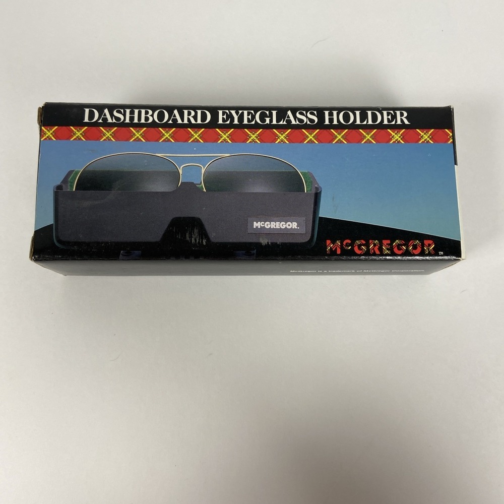 Vtg McGregor Sunglasses Holder for Car Dashboard Adhesive Auto Eyeglass Storage